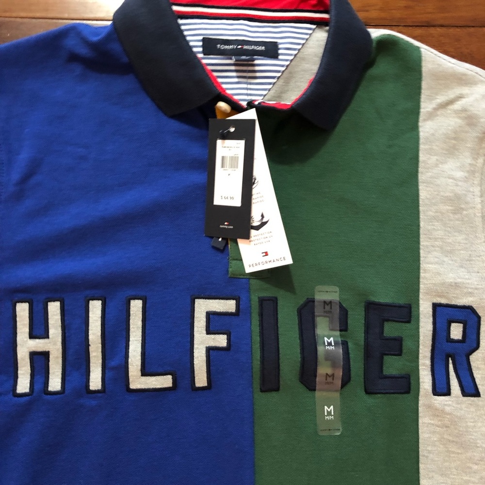 Men’s Tommy Hilfiger color blocked polo - Picture 2 of 4